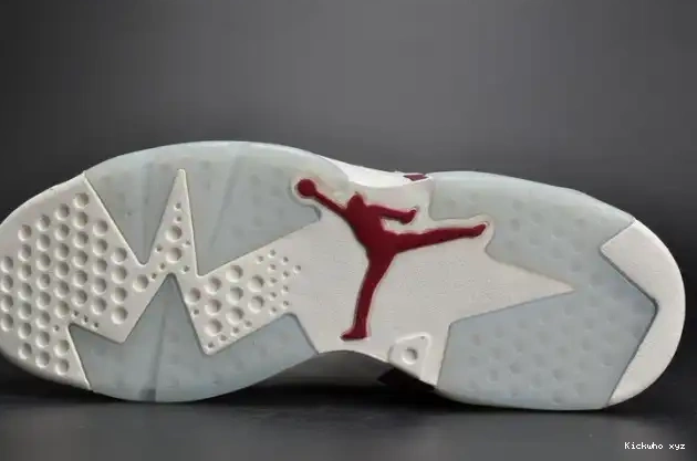 6 Retro Jordan Air white 384664-116 Maroon 0516